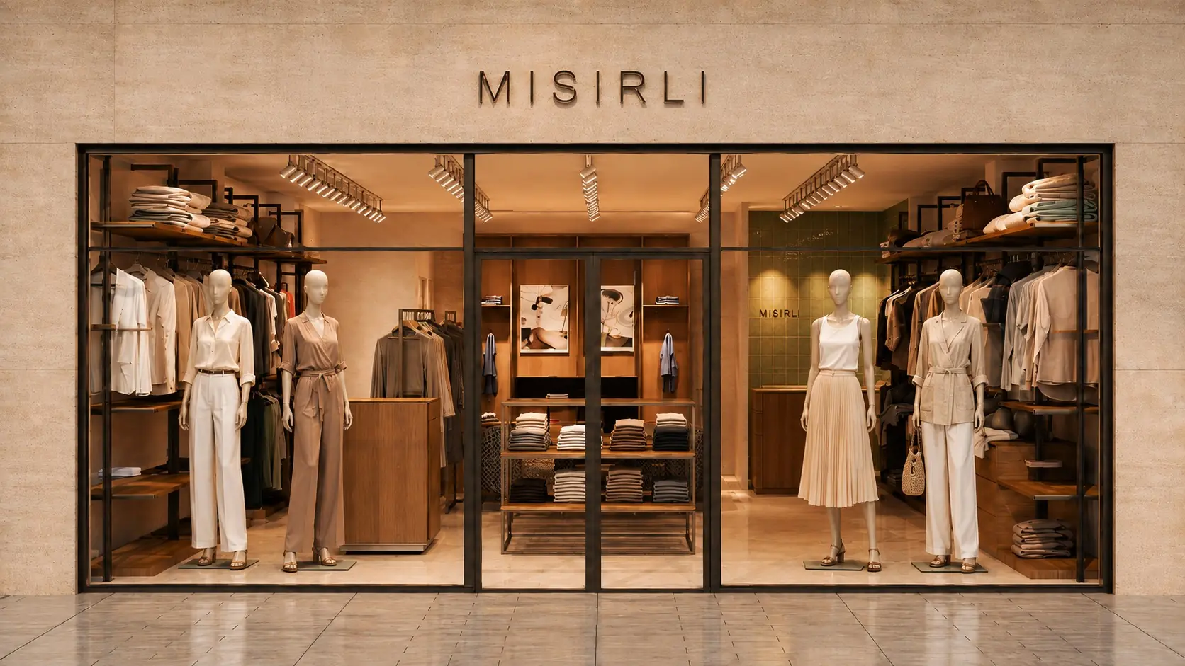 MISIRLI İstanbul Havalimanı moda mağazası iç mimarlık projesi